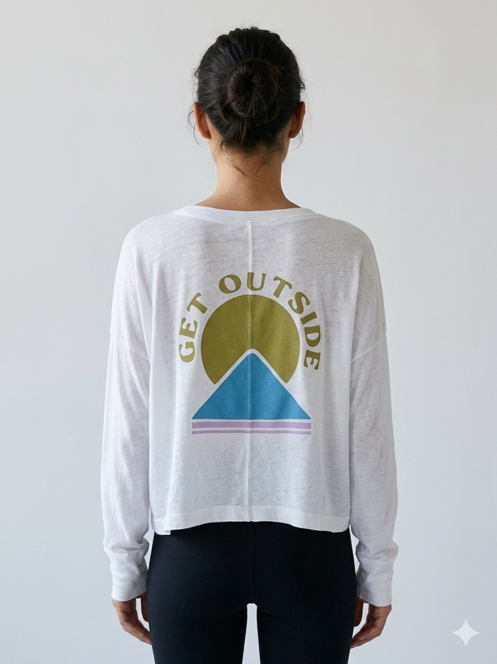 FP Movement Hustle Graphic Layer Long Sleeve Top White Get Outside XS Gorpcore